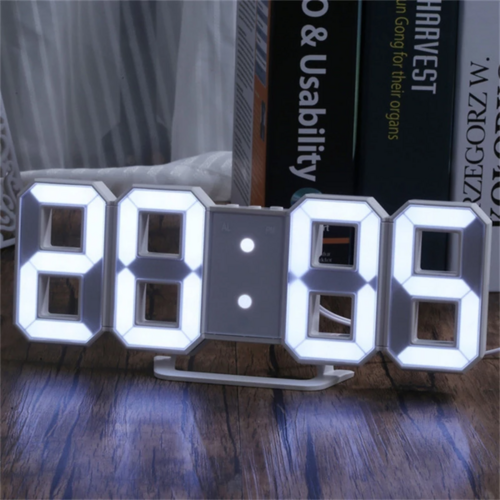 Relógio LED 3D Minimalista — O Detalhe que Transforma Qualquer Ambiente