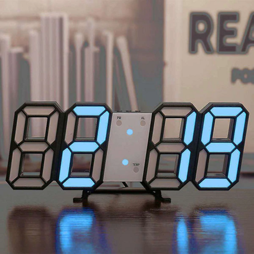Relógio LED 3D Minimalista — O Detalhe que Transforma Qualquer Ambiente