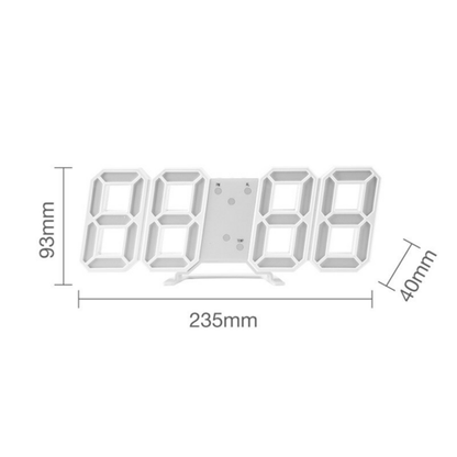 Relógio LED 3D Minimalista — O Detalhe que Transforma Qualquer Ambiente