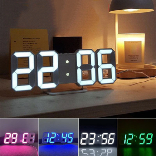 Relógio LED 3D Minimalista — O Detalhe que Transforma Qualquer Ambiente